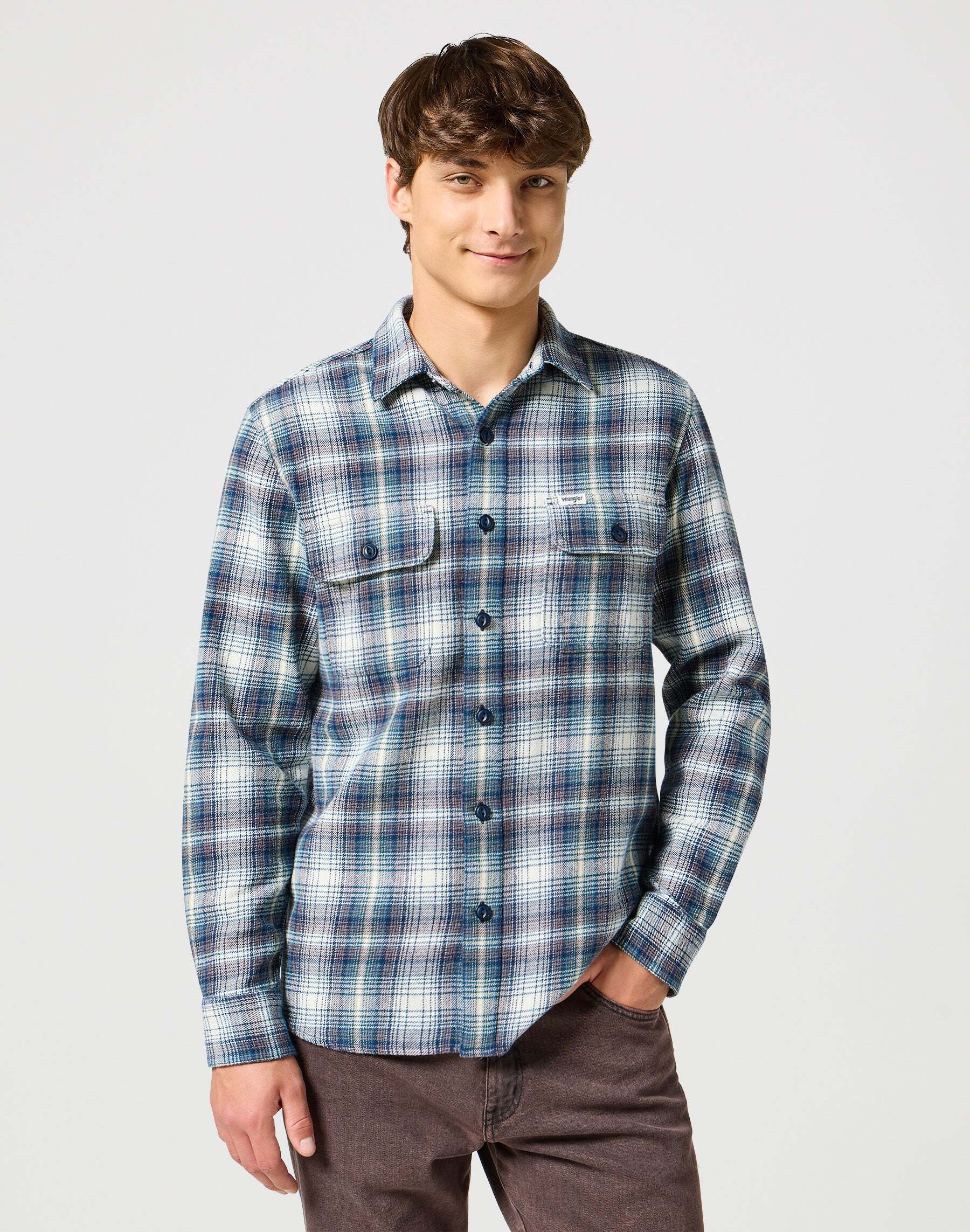 Wrangler Langarmhemd »Wrangler Langarmhemd Two Pocket Shirt« von Wrangler