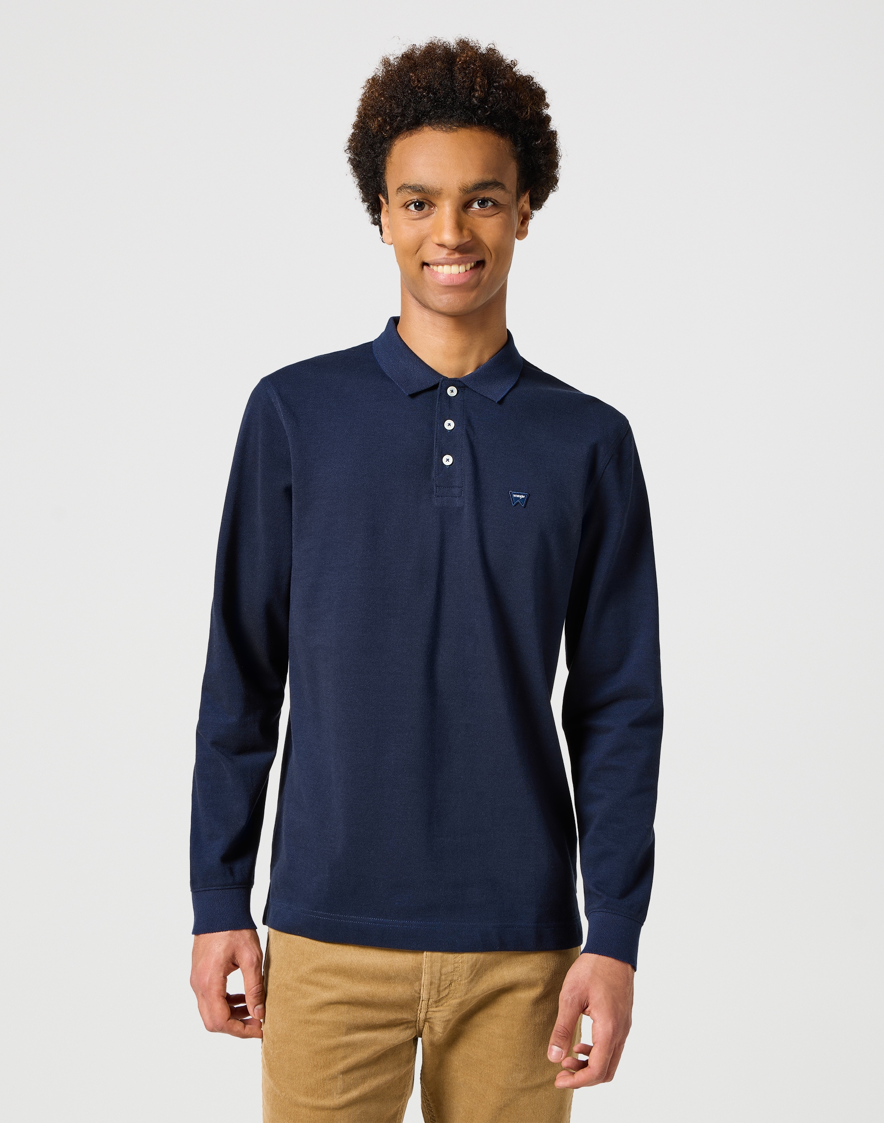 Wrangler Langarmshirt »LS REFINED POLO« von Wrangler