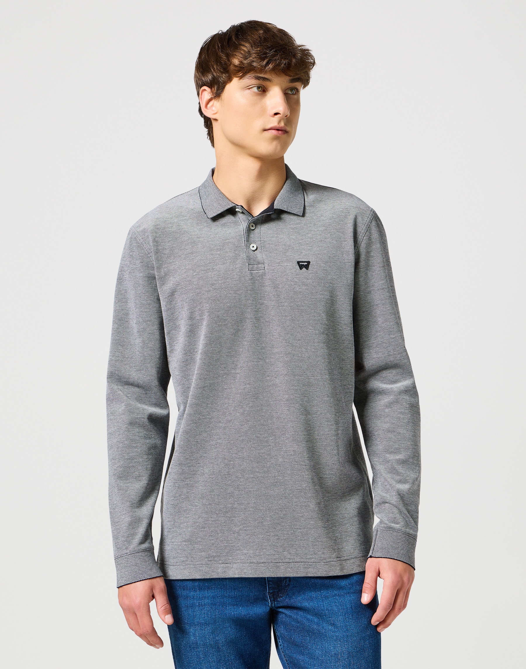 Wrangler Langarmshirt »LS REFINED POLO« von Wrangler