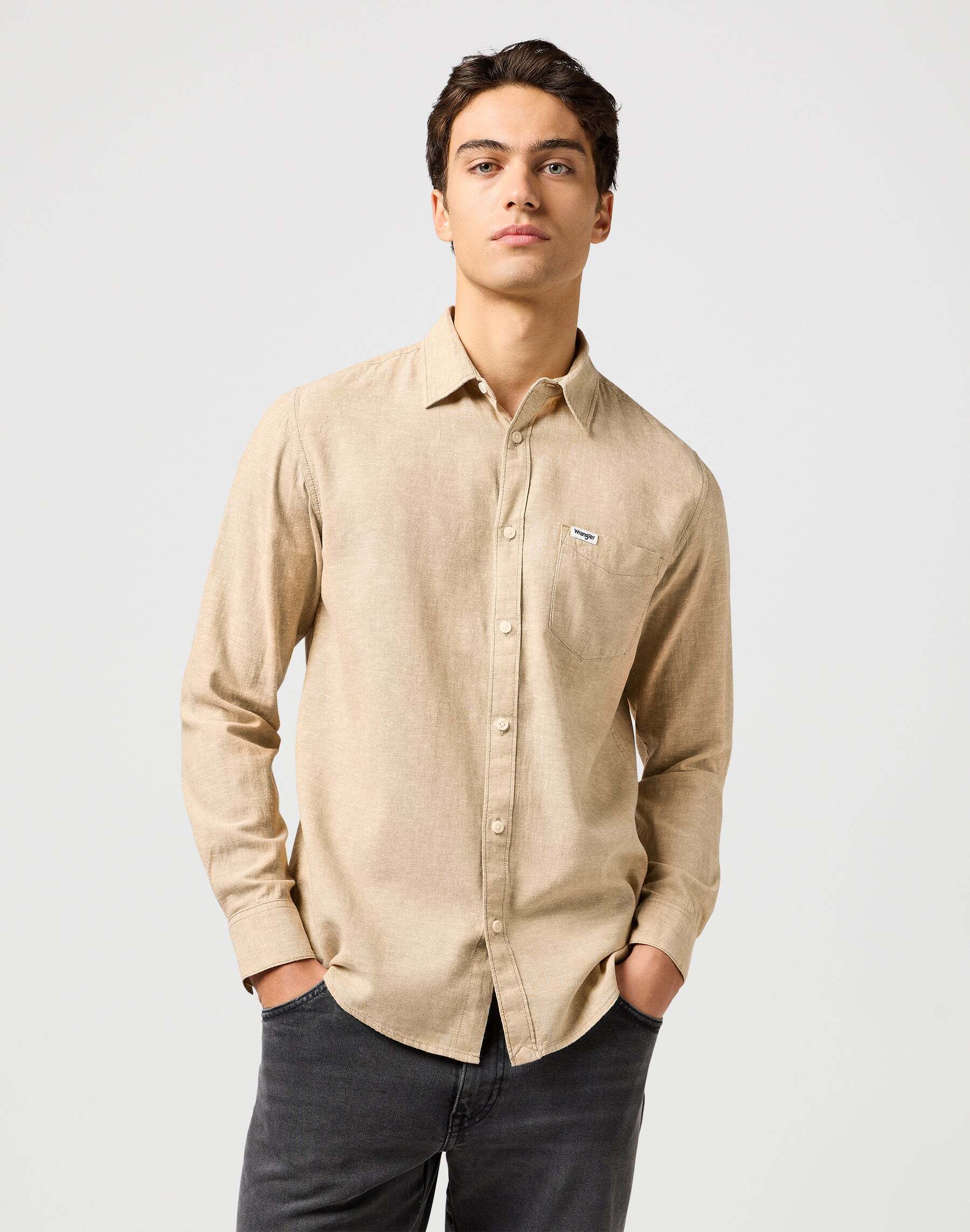 Wrangler Leinenhemd »Wrangler Leinenhemd 1 Pkt Shirt« von Wrangler