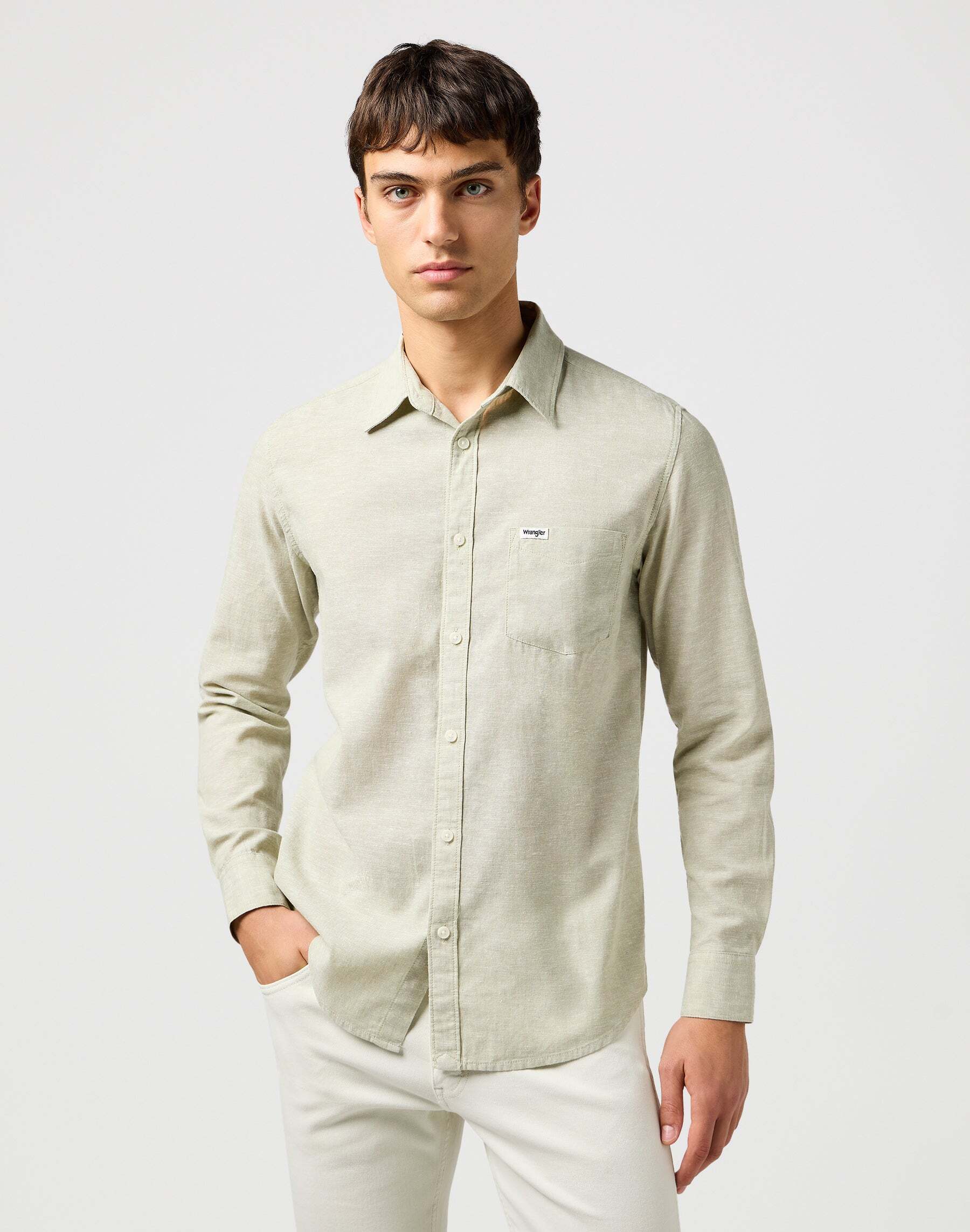 Wrangler Leinenhemd »Wrangler Leinenhemd 1 Pkt Shirt« Wrangler Leinenhemd »Wrangler Leinenhemd 1 Pkt Shirt« von Wrangler
