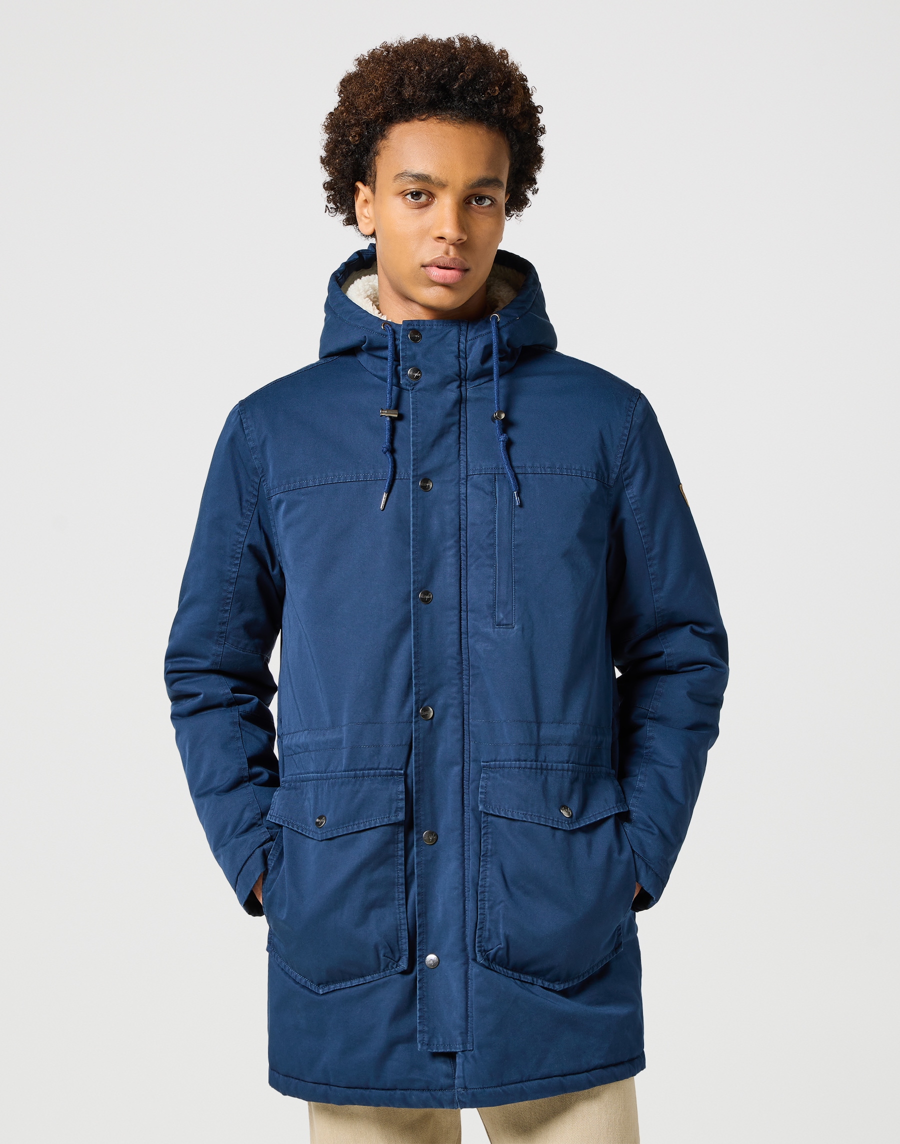 Wrangler Parka »HEAVY PUFFER JACKET«, mit Kapuze, mit Kordelzug von Wrangler