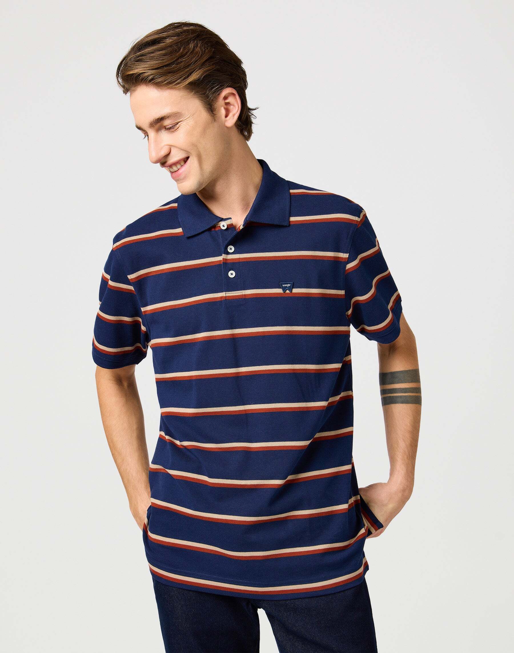 Wrangler Poloshirt »Wrangler Polo Stripe Polo Shirt« von Wrangler