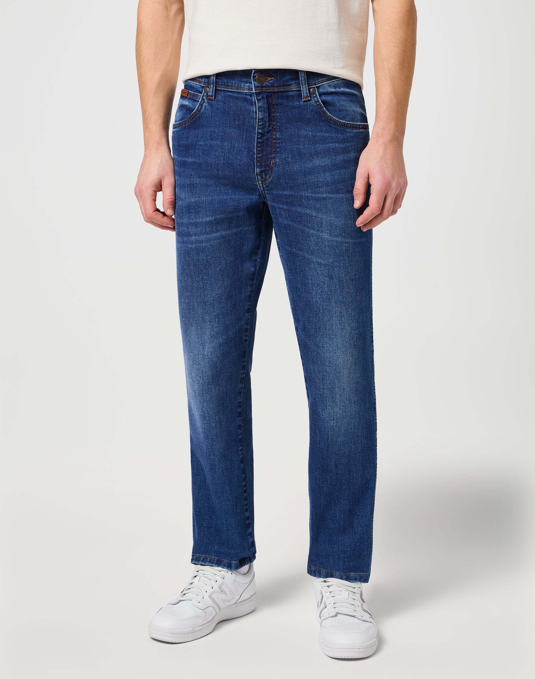 Wrangler Regular-fit-Jeans »Wrangler Jeans Straight Leg Texas Low Stretch« von Wrangler