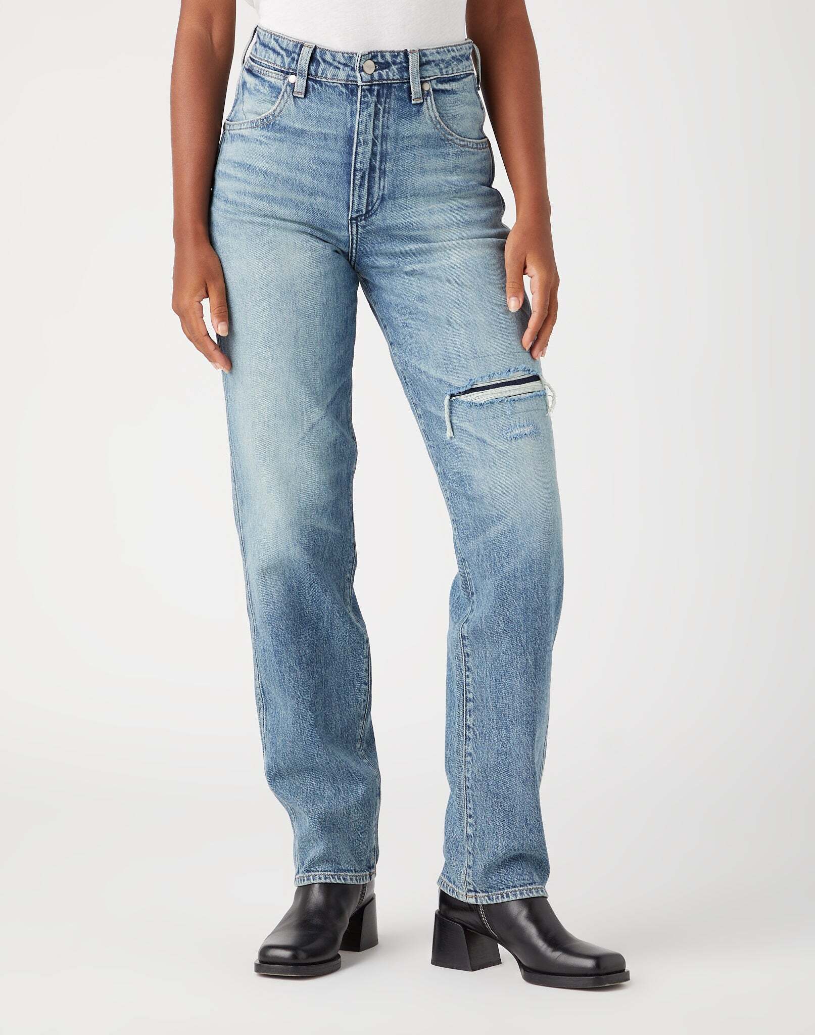 Wrangler Straight-Jeans »Wrangler Jeans Straight Leg MOM STRAIGHT« von Wrangler