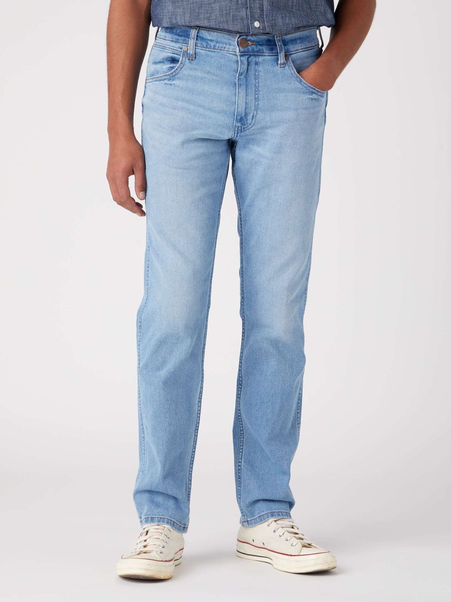 Wrangler Straight-Jeans »Wrangler Jeans Greensboro Medium Stretch« von Wrangler