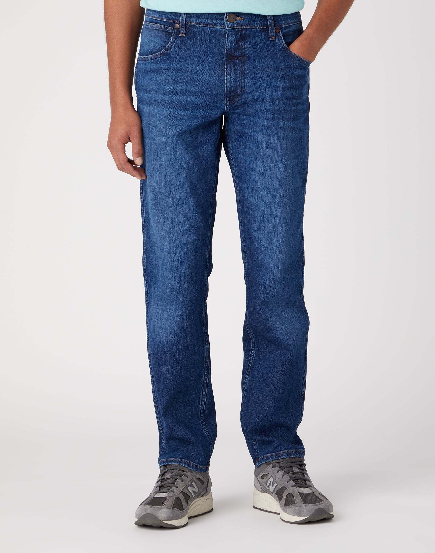 Wrangler Straight-Jeans »Wrangler Jeans Greensboro Medium Stretch« von Wrangler