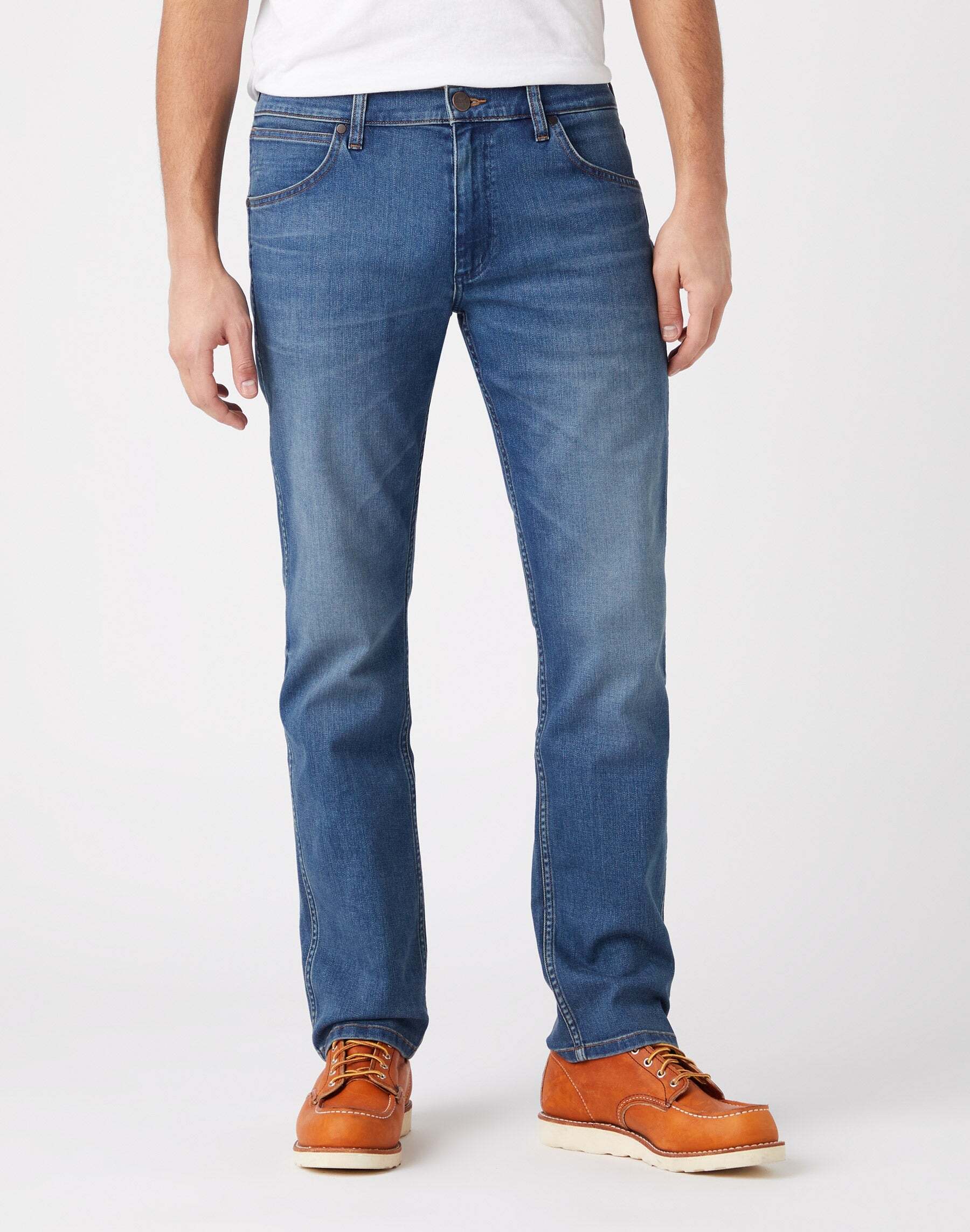 Wrangler Straight-Jeans »Wrangler Jeans Greensboro Medium Stretch« von Wrangler