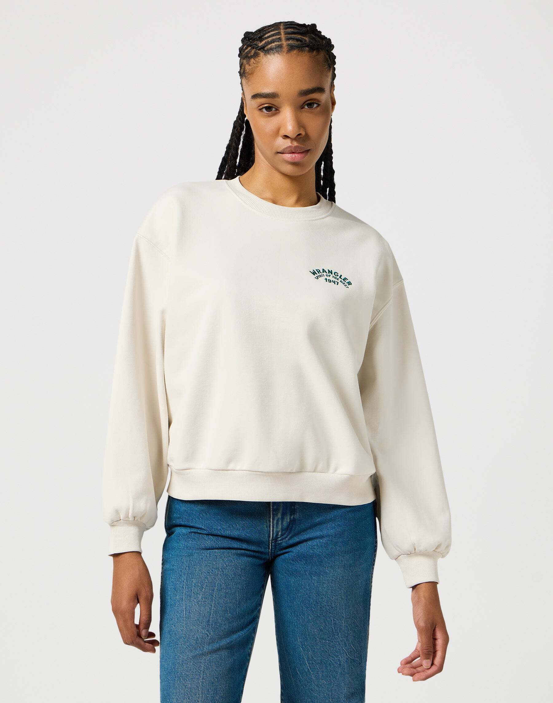 Wrangler Strickpullover »Wrangler Pullover Oversized Sweat« von Wrangler