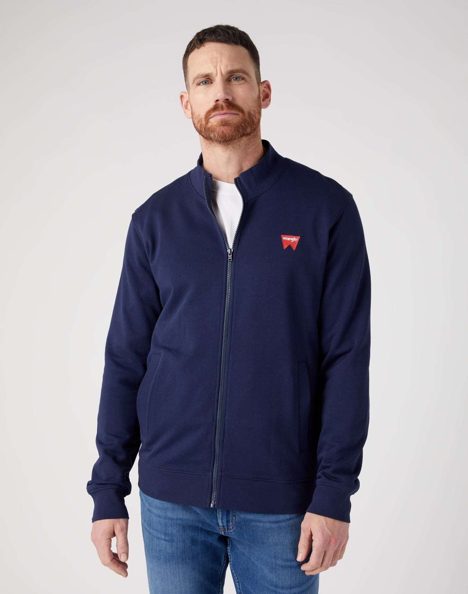 Wrangler Sweatjacke »Wrangler Sweatshirts Funnel Neck Zip« von Wrangler