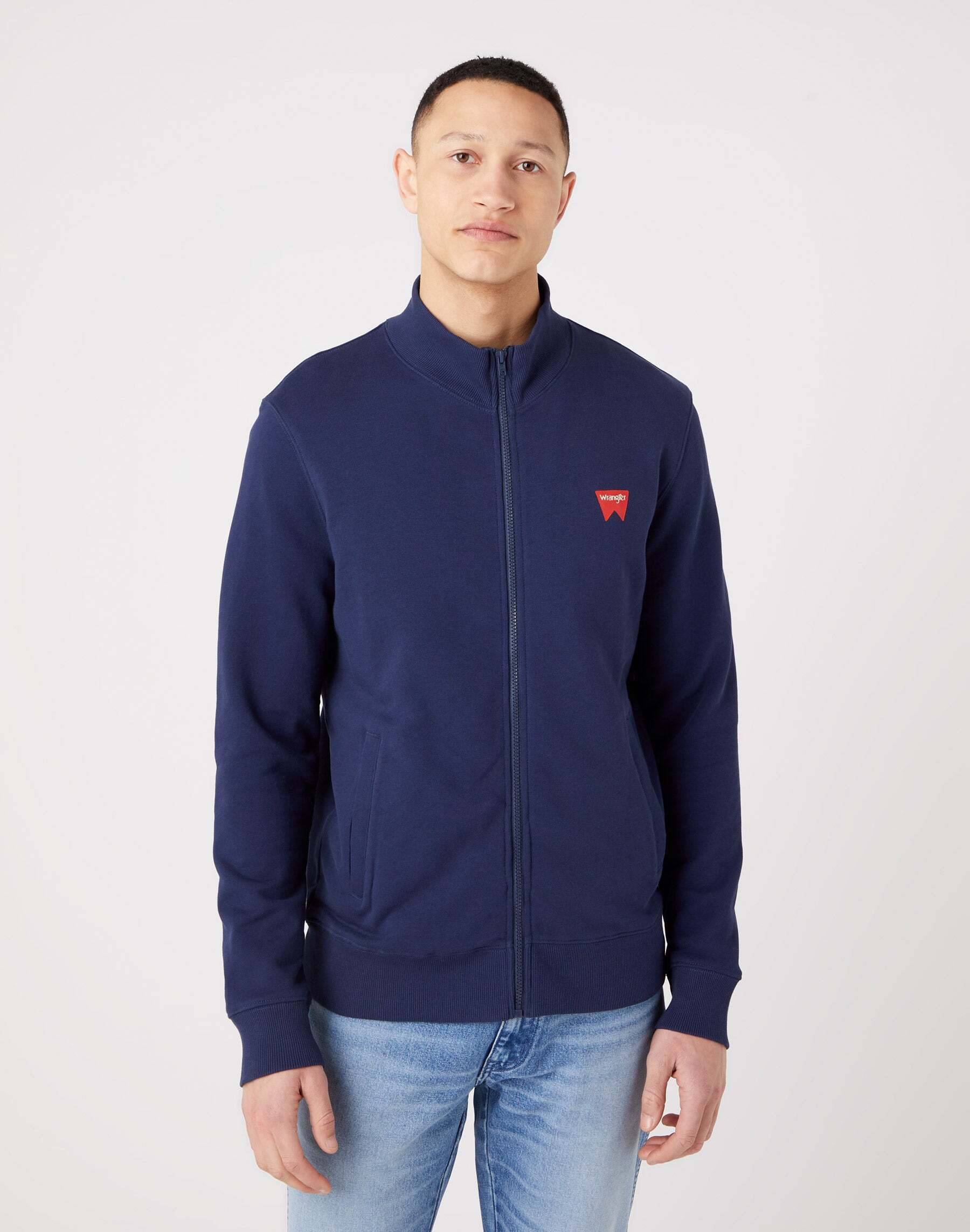 Wrangler Sweatjacke »Wrangler Sweatshirt Funnel Neck Zip« von Wrangler