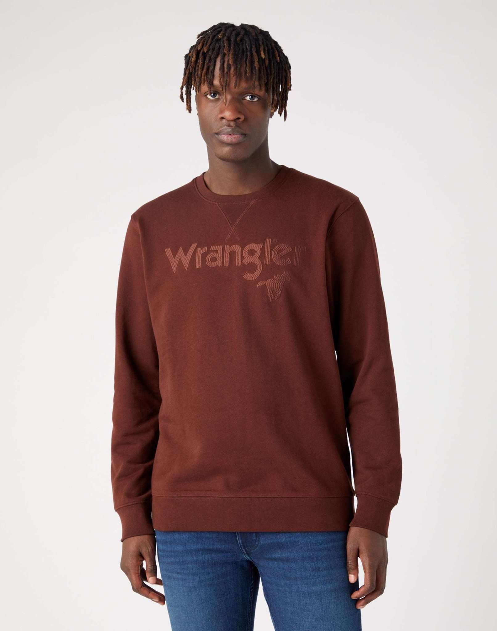 Wrangler Sweatshirt »Wrangler Sweatshirts Logo Crew Sweat« von Wrangler