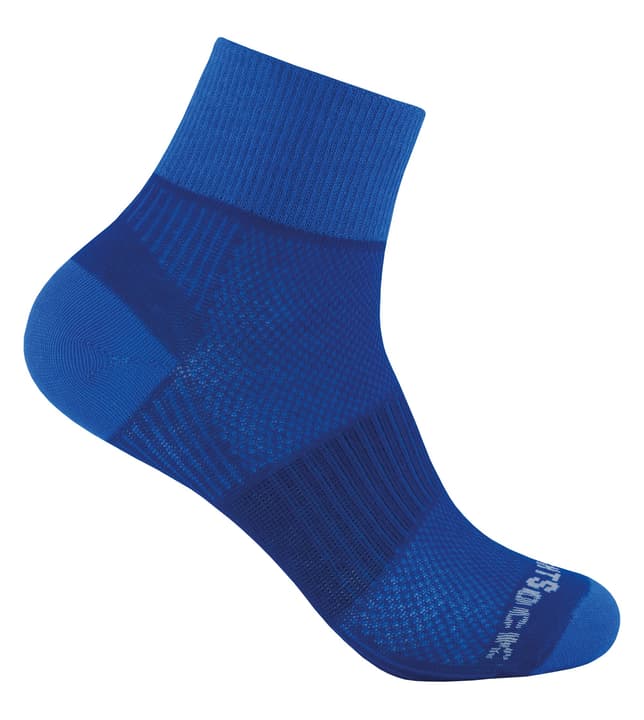 Wrightsock Coolmesh II Quarter Socken blau von Wrightsock