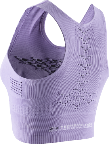 X-BIONIC Energizer 4.0 Fitness Crop Top Damen - bright lavender white (Grösse: L) von X-BIONIC