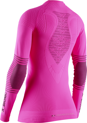 X-BIONIC Energizer 4.0 Shirt LG SL Damen - neon flamingo / anthracite (Grösse: L) von X-BIONIC