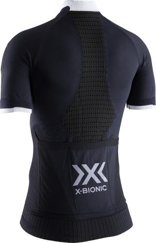 X-BIONIC Invent 4.0 Cycling Zip Shirt SH SL Damen - opal black / actic white (Grösse: L) von X-BIONIC