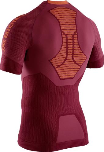 X-BIONIC Invent 4.0 Running Shirt SH SL Herren - namib - red / kurkuma orange (Grösse: L) von X-BIONIC