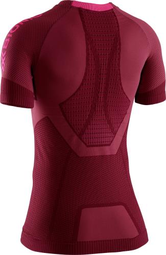 X-BIONIC Invent 4.0 Running Shirt SH SL opal black/arctic white Damen - namib - red / neon flamingo (Grösse: L) von X-BIONIC