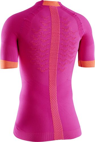 X-BIONIC The Trick 4.0 Running Shirt SH SL Damen - trick pink / kurkuma orange (Grösse: L) von X-BIONIC