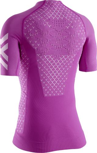 X-BIONIC Twyce 4.0 Running Shirt SH SL Damen - twyce purple / arctic white (Grösse: L) von X-BIONIC