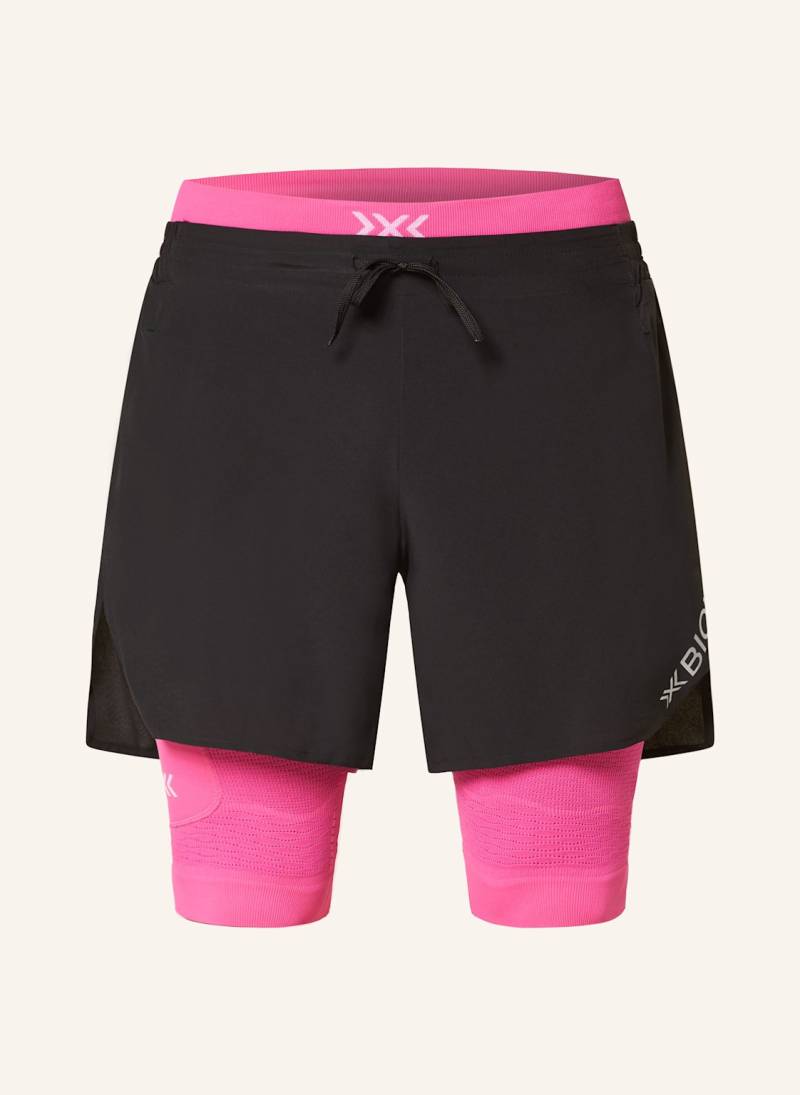 X-Bionic 2-In-1-Laufshorts Effektor schwarz von X-BIONIC