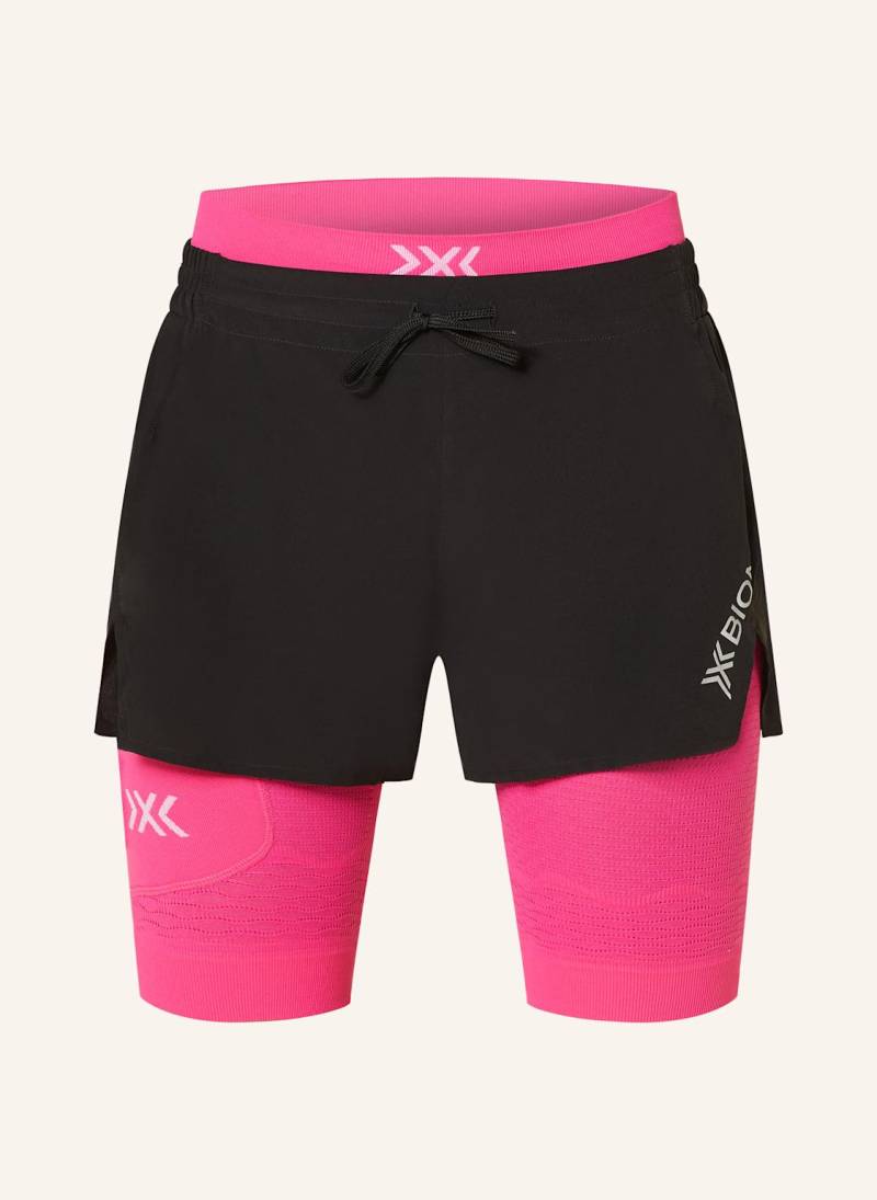 X-Bionic 2-In-1-Laufshorts Effektor schwarz von X-BIONIC