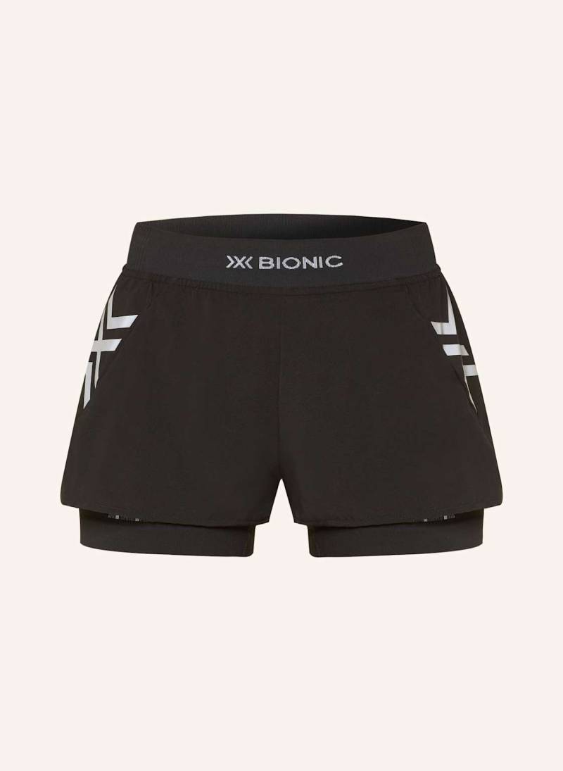 X-Bionic 2-In-1-Laufshorts Twyce® Race schwarz von X-BIONIC