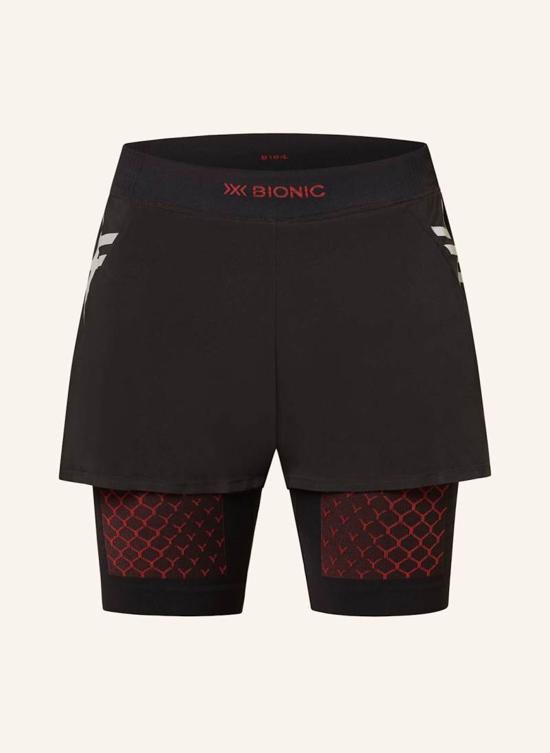 X-Bionic 2-In-1-Laufshorts Twyce® Race schwarz von X-BIONIC