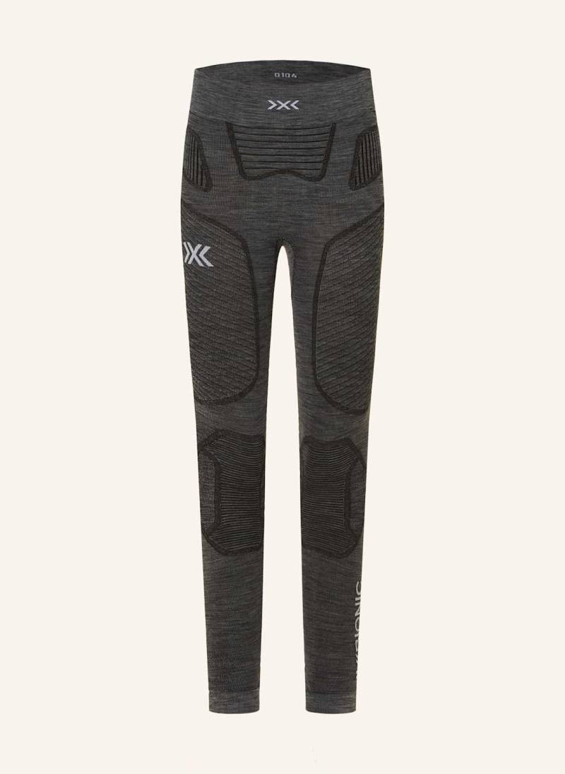 X-Bionic Funktionswäsche-Hose Symbio Merino Aus Merinowolle grau von X-BIONIC