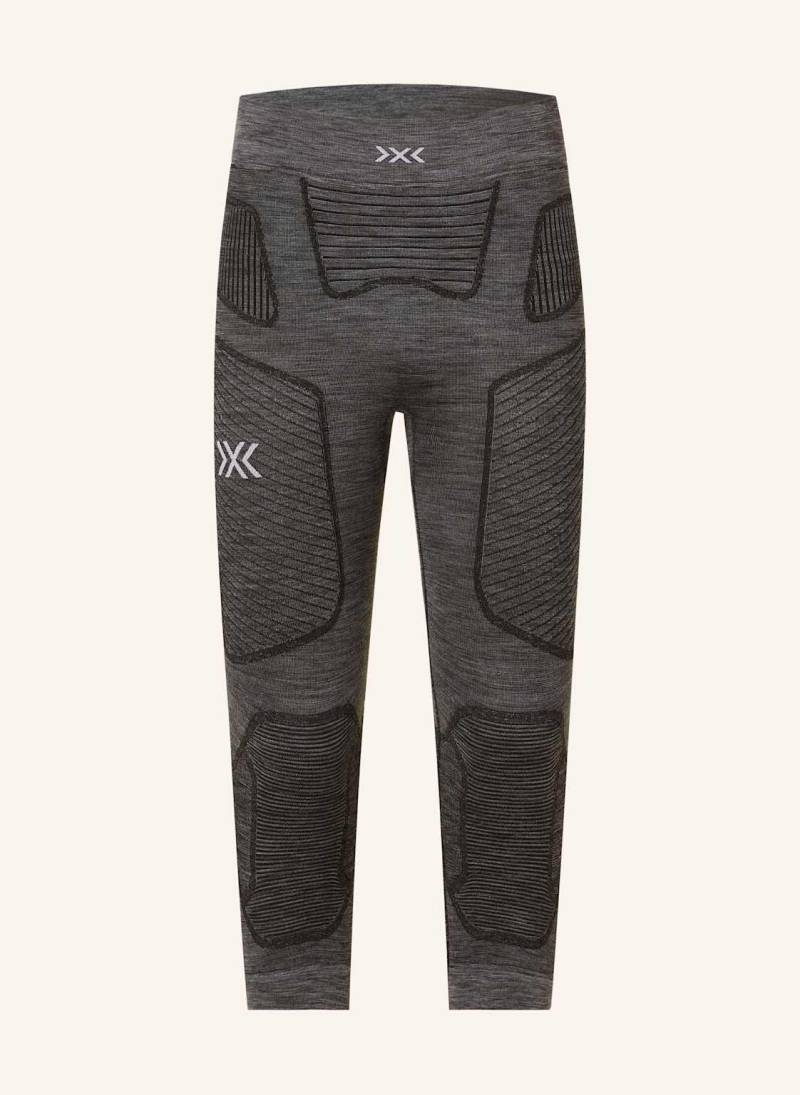 X-Bionic Funktionswäsche-Hose Symbio Merino Mit Verkürzter Beinlänge grau von X-BIONIC