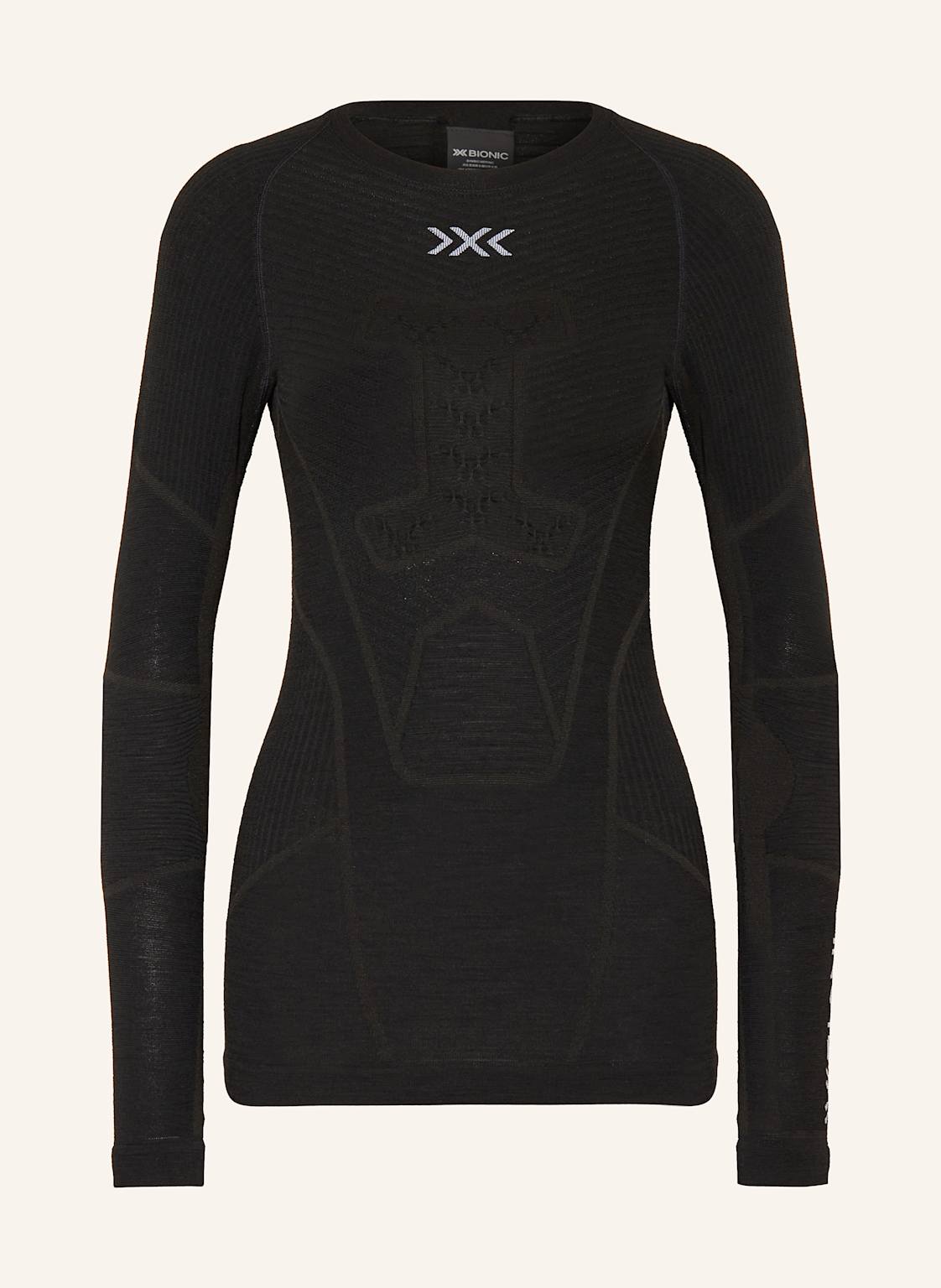 X-Bionic Funktionswäsche-Shirt Symbio Merino Aus Merinowolle schwarz von X-BIONIC