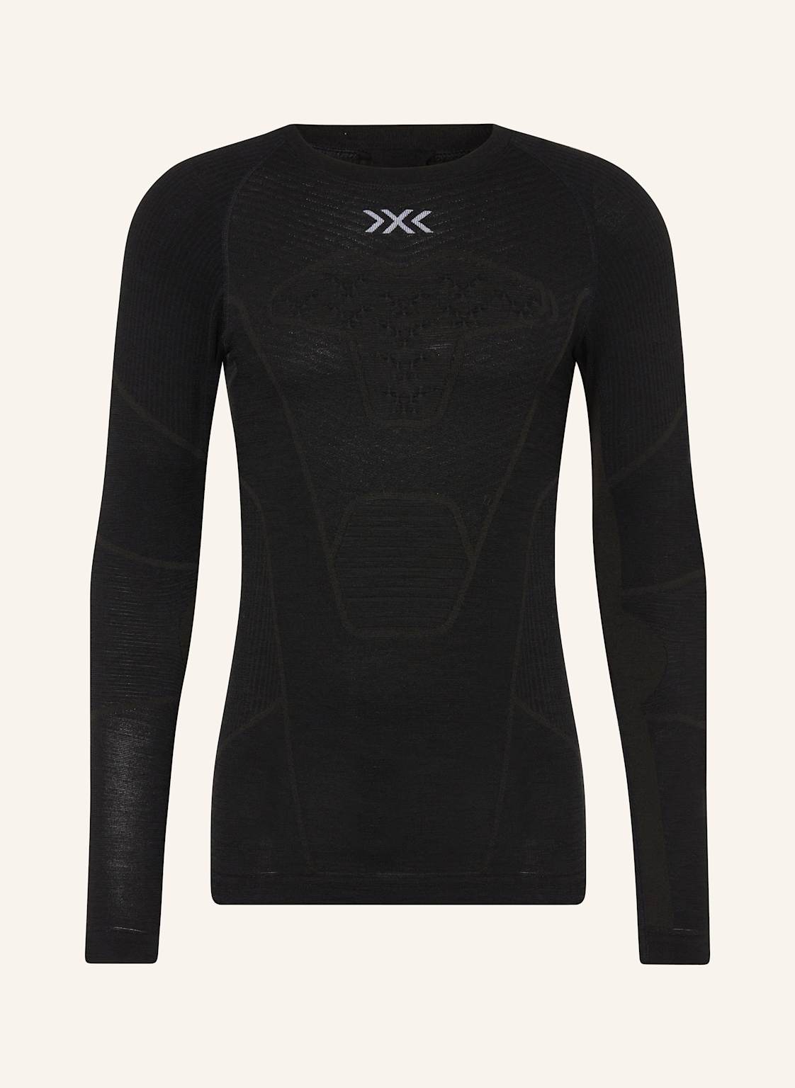 X-Bionic Funktionswäsche-Shirt Symbio Merino Aus Merinowolle schwarz von X-BIONIC