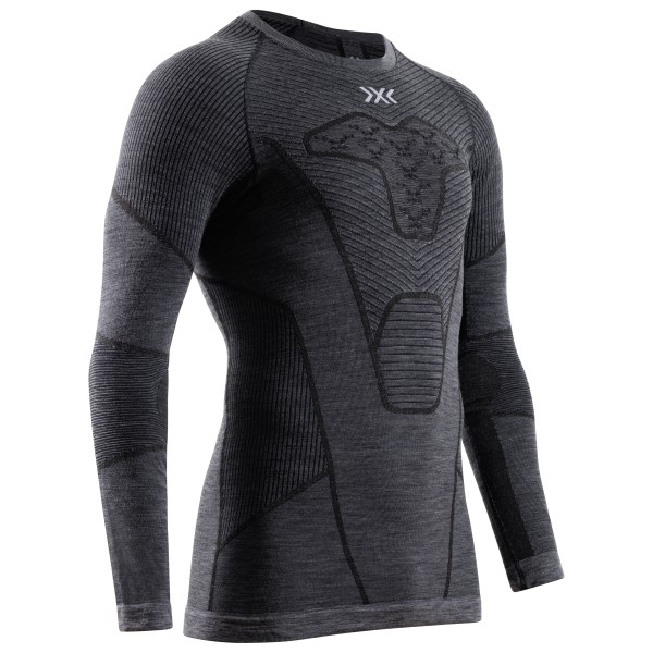 X-Bionic - Symbio Merino Shirt L/S - Merinounterwäsche Gr L grau/schwarz von X-Bionic