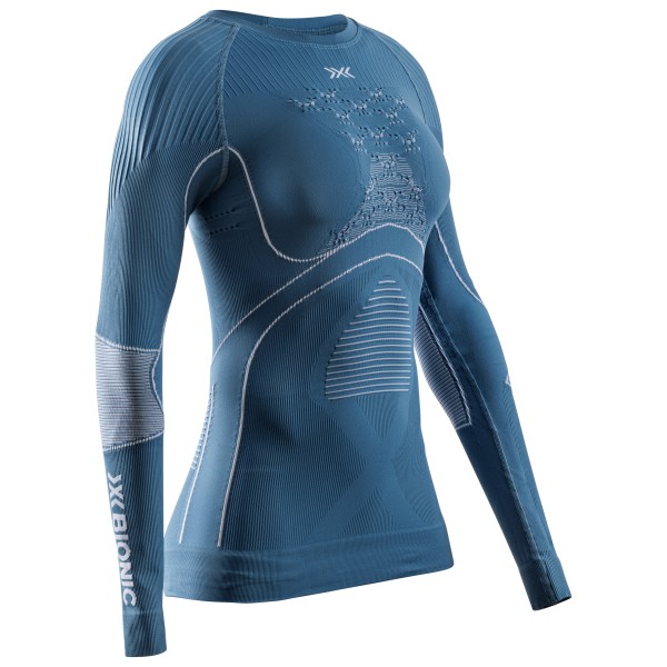 X-Bionic - Women's Energy Accumulator 4.0 Shirt LG SL - Skiunterwäsche Gr L blau von X-Bionic