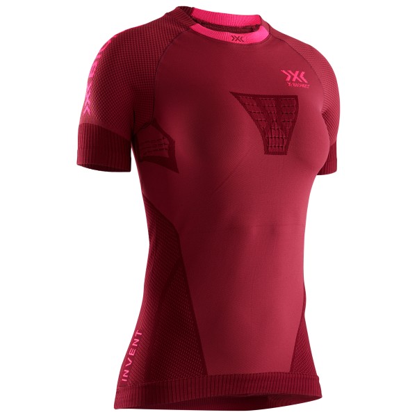 X-Bionic - Women's Invent 4.0 Running Shirt S/S - Laufshirt Gr L;S;XL;XS rot;schwarz von X-Bionic