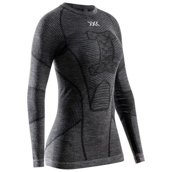 X-Bionic - Women's Symbio Merino Shirt L/S - Merinounterwäsche Gr L grau/schwarz von X-Bionic