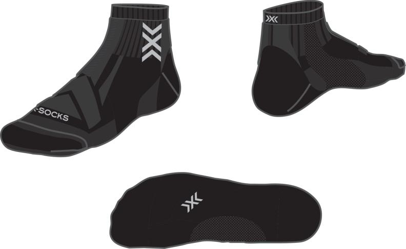 X-SOCKSВ® Hike Discover Ankle - black charcoal (Grösse: 45-47) von X-SOCKS