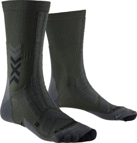 X-SOCKSВ® Hike Discover Crew - dark sage black (Grösse: 35-38) von X-SOCKS