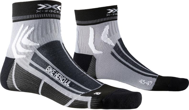 X-SOCKS Bike Hero UL Unisex - opal black / dolomite grey (Grösse: 35-38) von X-SOCKS