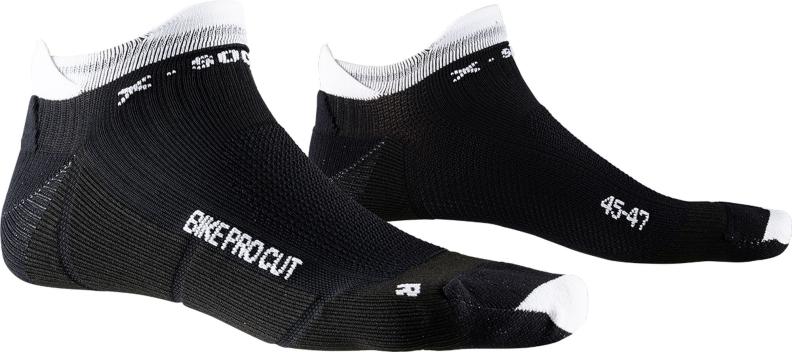 X-SOCKS Bike Pro Cut Unisex - opal black / actic white (Grösse: 35-38) von X-SOCKS