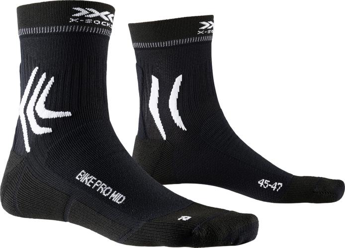 X-SOCKS Bike Pro mid Unisex - opal black (Grösse: 39-41) von X-SOCKS