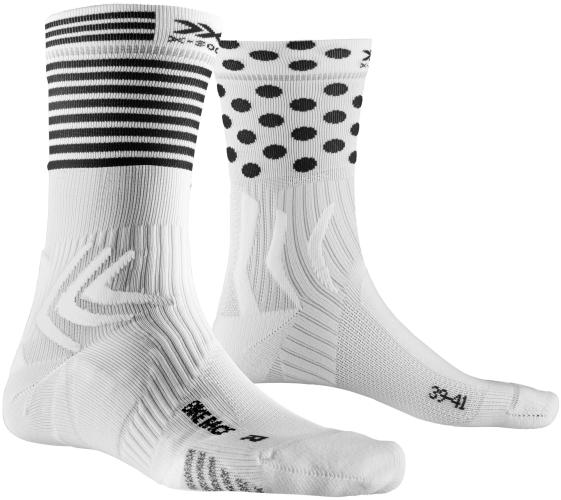 X-SOCKS Bike Race 4.0 Unisex - actic white / dot / stripe (Grösse: 35-38) von X-SOCKS