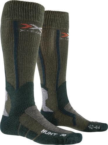 X-SOCKS Hunt long Unisex - olive green / forest green (Grösse: 35-38) von X-SOCKS