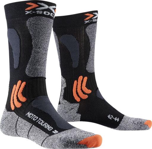 X-SOCKS Mototouring Short Unisex - opal black/dolomite grey melange (Grösse: 35-38) von X-SOCKS