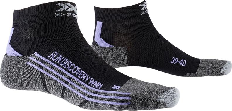 X-SOCKS Run Discovery Damen - black / stone grey melange (Grösse: 35-36) von X-SOCKS