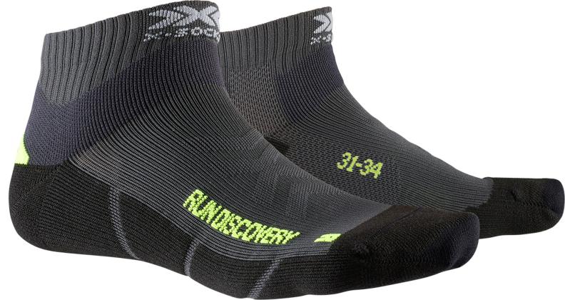 X-SOCKS Run Discovery Kinder - charcoal / phyton yellow / black (Grösse: 24-26) von X-SOCKS