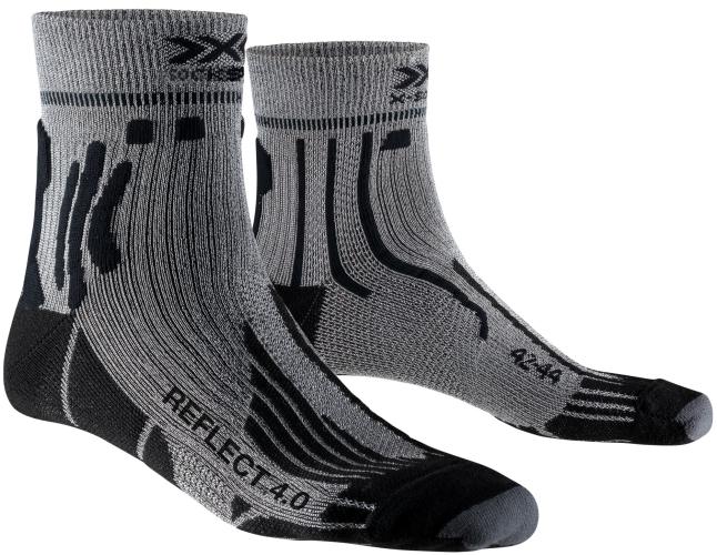 X-SOCKS Run Speed Reflect 4.0 Herren - anthracite / silver (Grösse: 35-38) von X-SOCKS