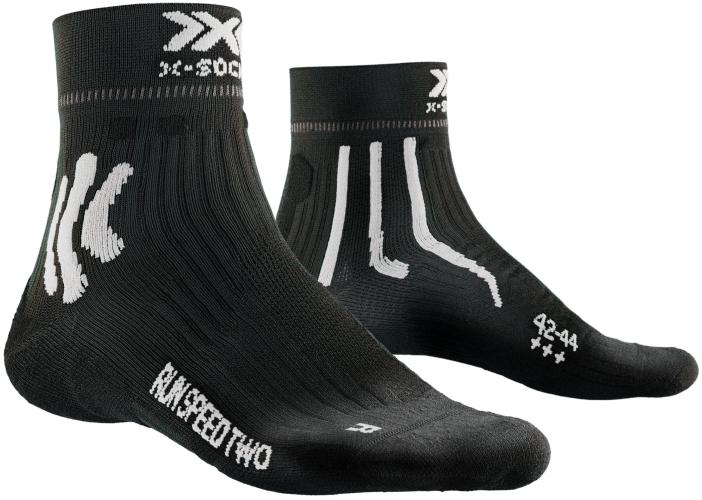 X-SOCKS Run Speed two 4.0 light Herren - opal black / arctic white (Grösse: 35-38) von X-SOCKS