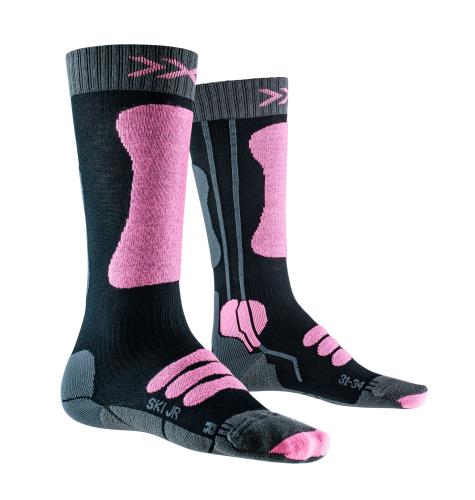 X-SOCKS Ski 4.0 Kinder - anthracite melange / magnolia (Grösse: 24-26) von X-SOCKS