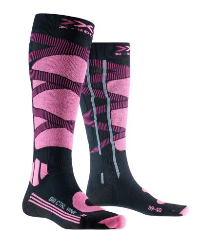 X-SOCKS Ski Control 4.0 Damen - opal black / magnolia purple (Grösse: 35-36) von X-SOCKS